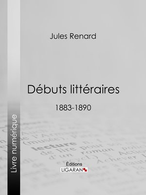 cover image of Débuts littéraires